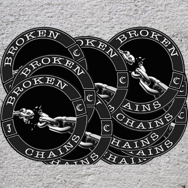 broken chains JC stickers image